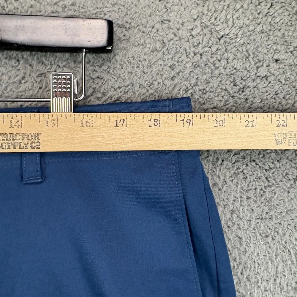 PGA Tour Mens Navy Blue Flat Front Golf Performance Shorts‎ Size 38
